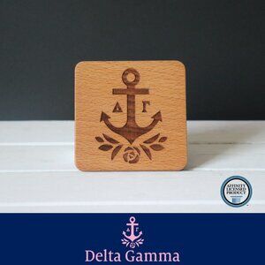 Delta Gamma Brandmark (Set of 4 Coasters)